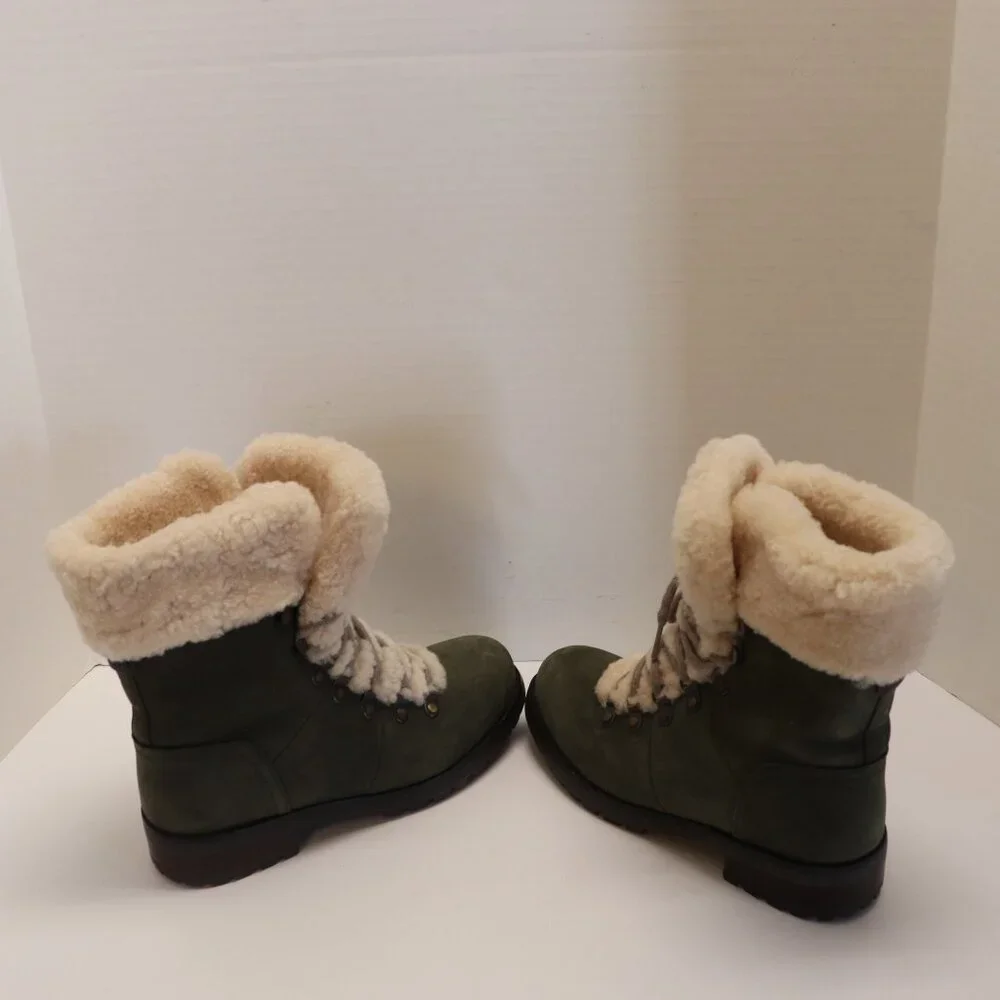 UGG Woman's Fur Lined Winter Boots Size‎ 6 Made in Vietnam Brown
